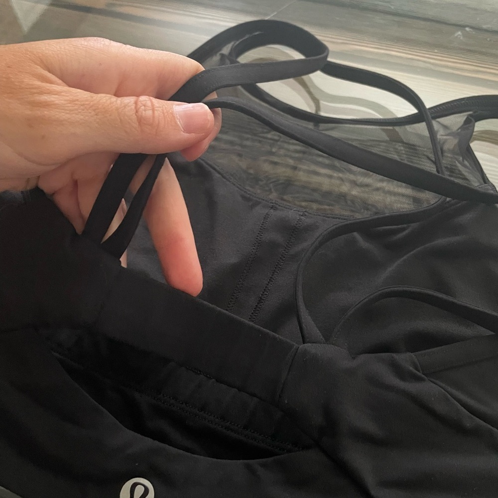 Lululemon Black Sports Bra Sleek Racerback Design - Picture 4 of 5